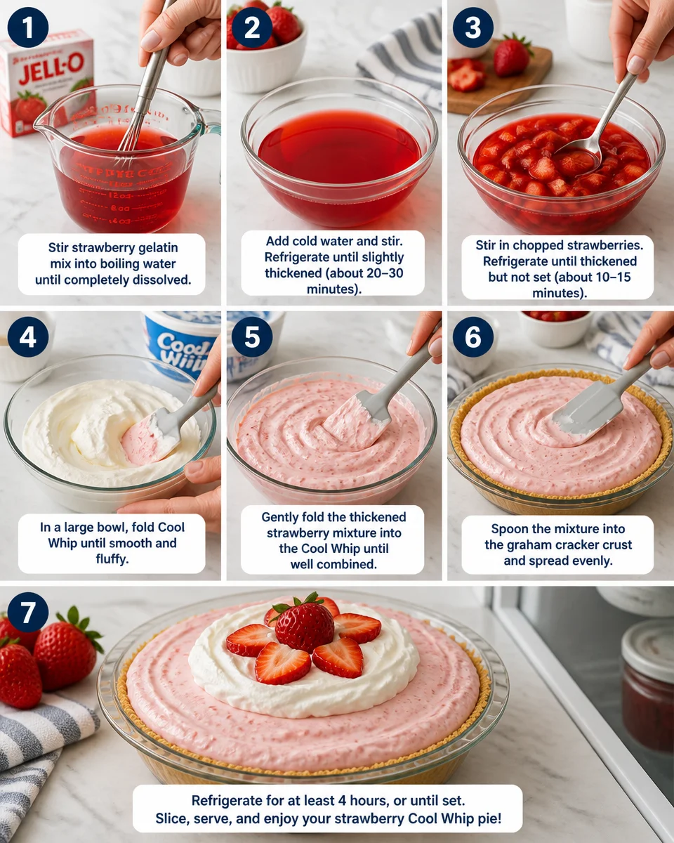 Strawberry Cool Whip Pie