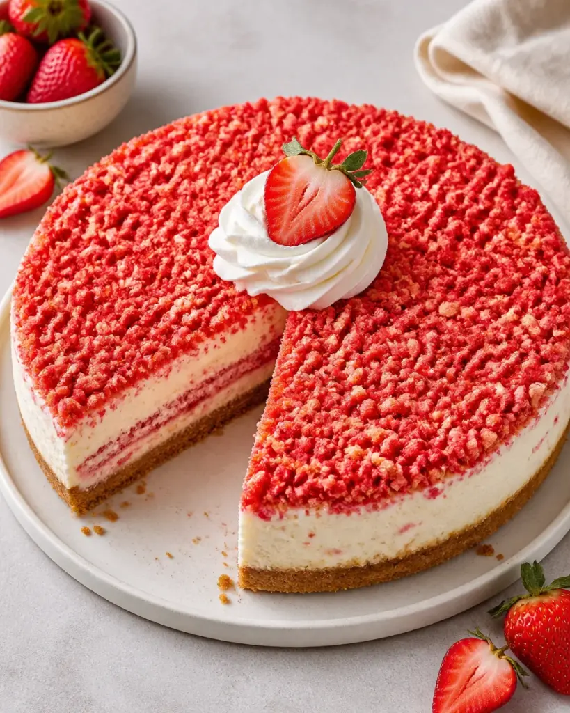 Strawberry Crunch Cheesecake