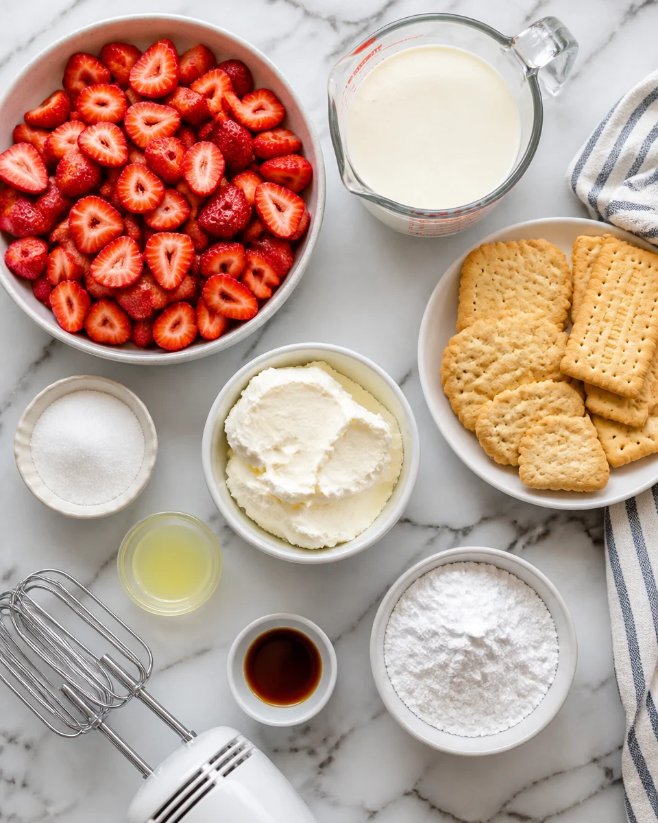 Strawberry Shortcake Icebox Cake