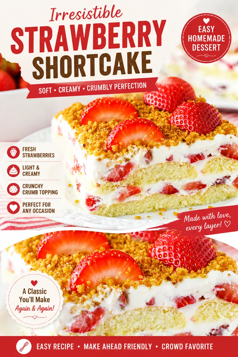 Strawberry Shortcake Icebox Cake