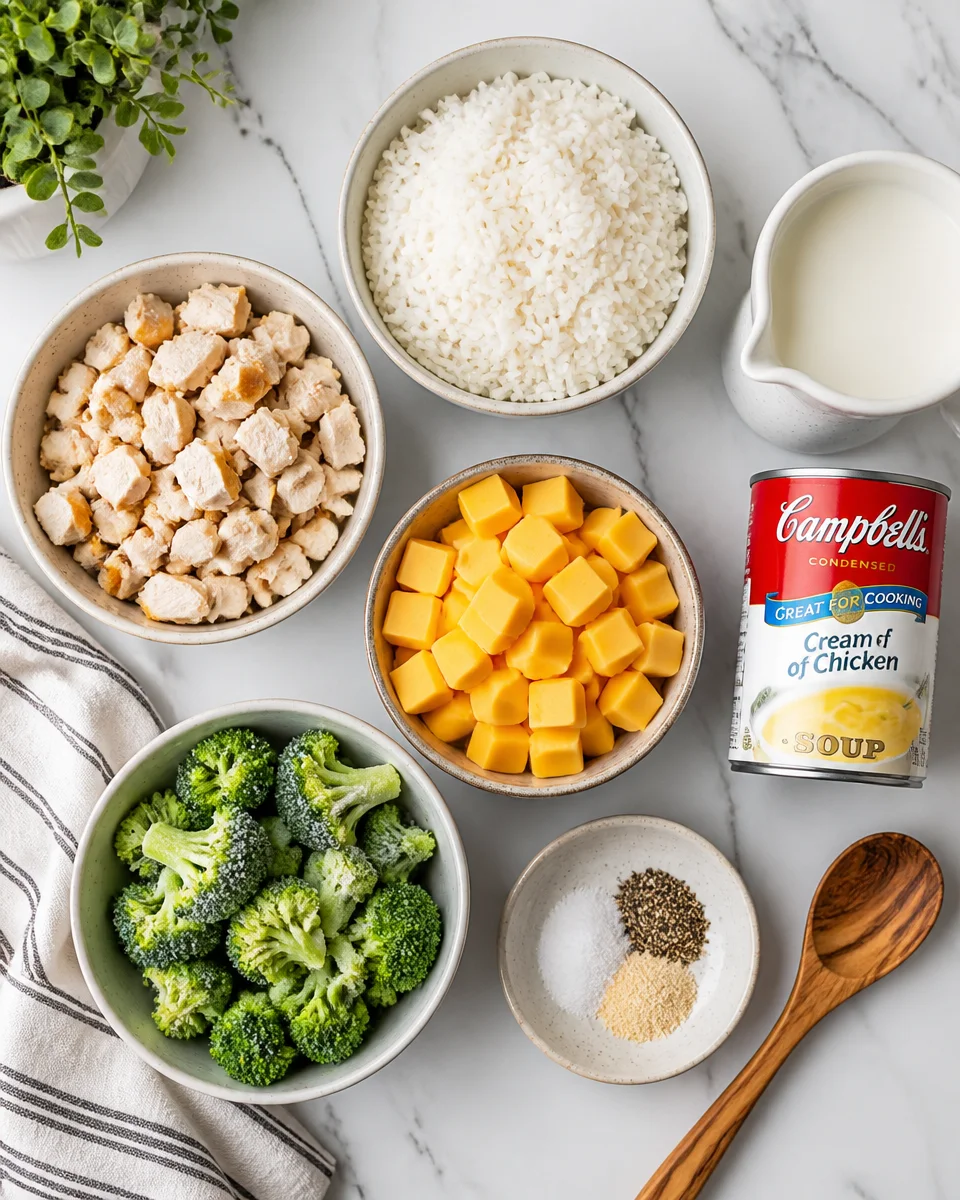 Velveeta Broccoli Rice Casserole with Chicken