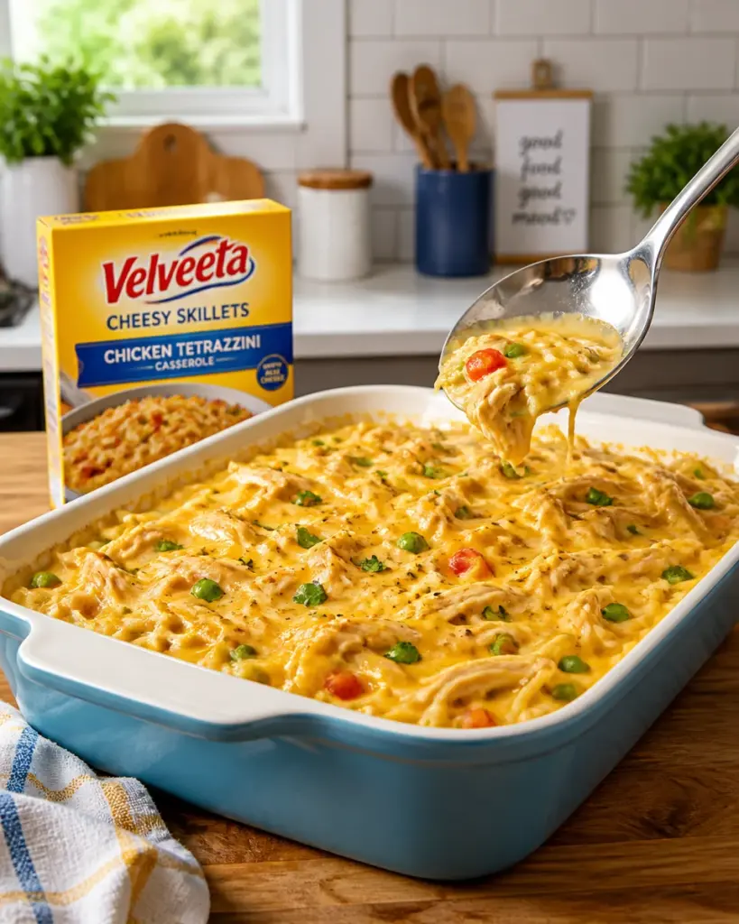 Velveeta Chicken Tetrazzini Casserole