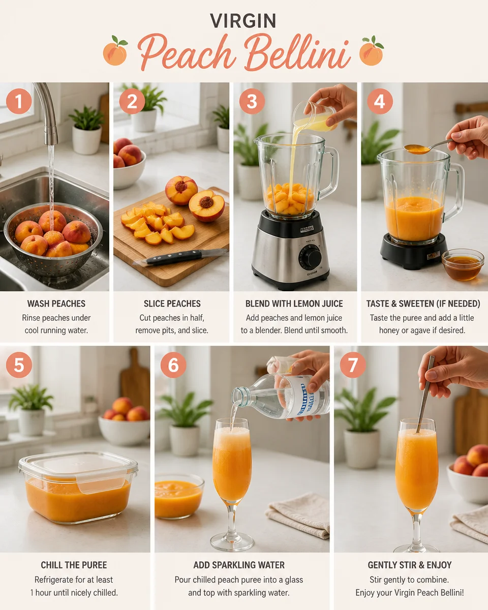 Virgin Peach Bellini