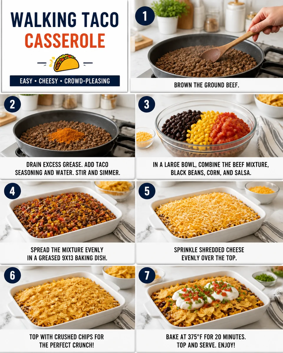 Walking Taco Casserole