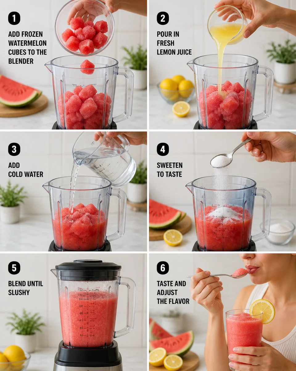 Watermelon Lemonade Slush