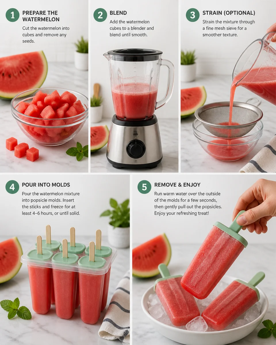 Watermelon Popsicles