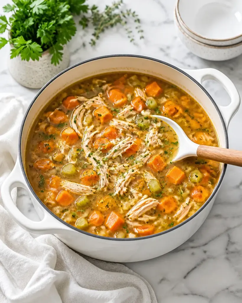 Whole30 Chicken and Sweet Potato Soup