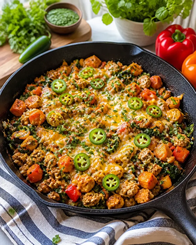 Whole30 Ground Turkey Sweet Potato Skillet