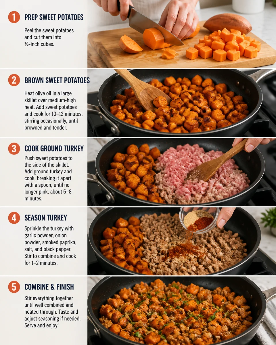 Whole30 Ground Turkey Sweet Potato Skillet
