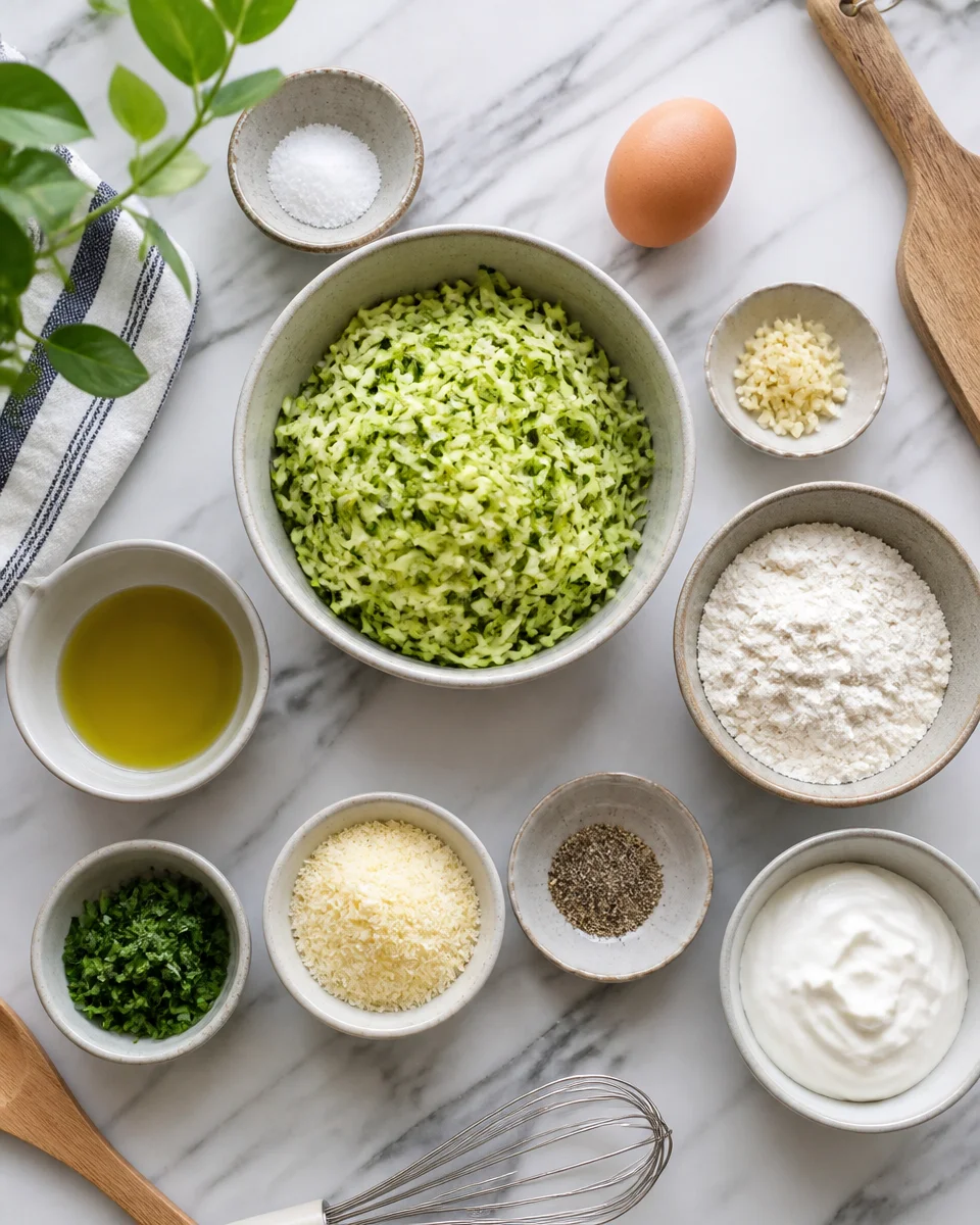 Zucchini Fritters with Sour Cream