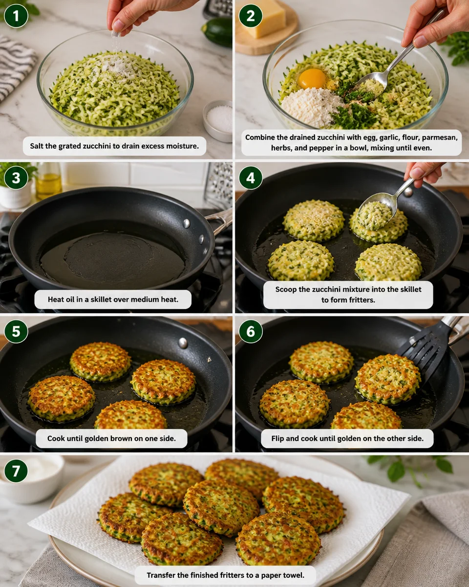 Zucchini Fritters with Sour Cream