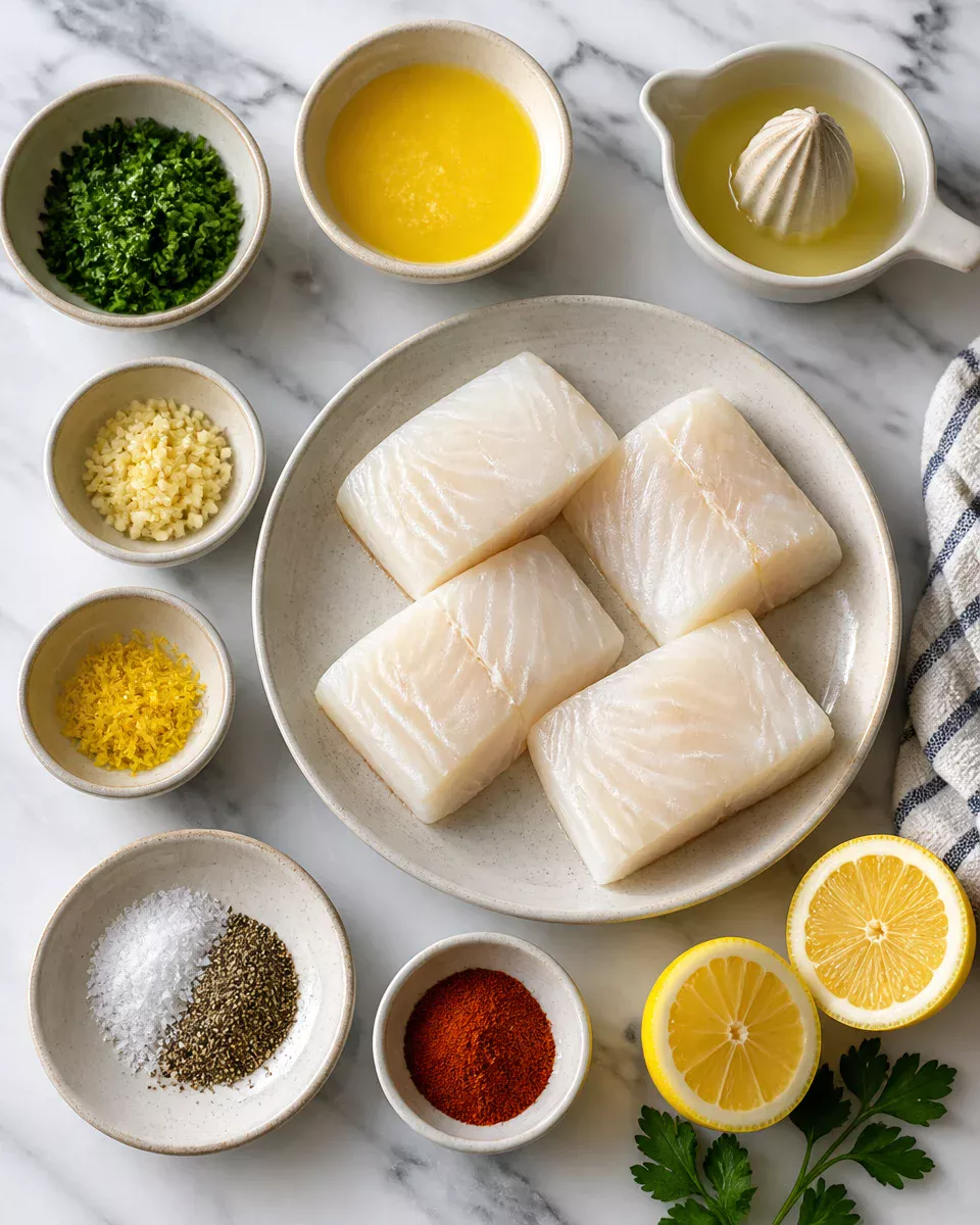 Baked Cod with Lemon Butter