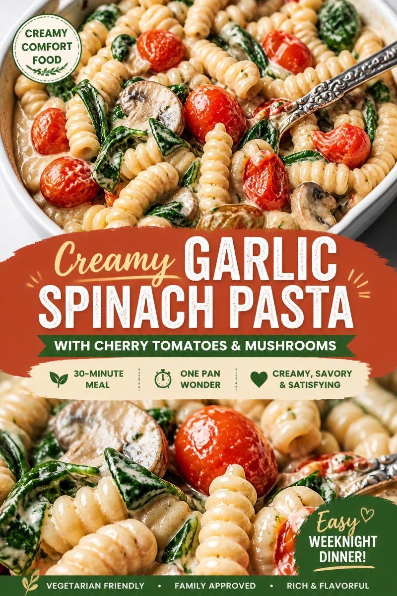 Boursin Pasta with Spinach