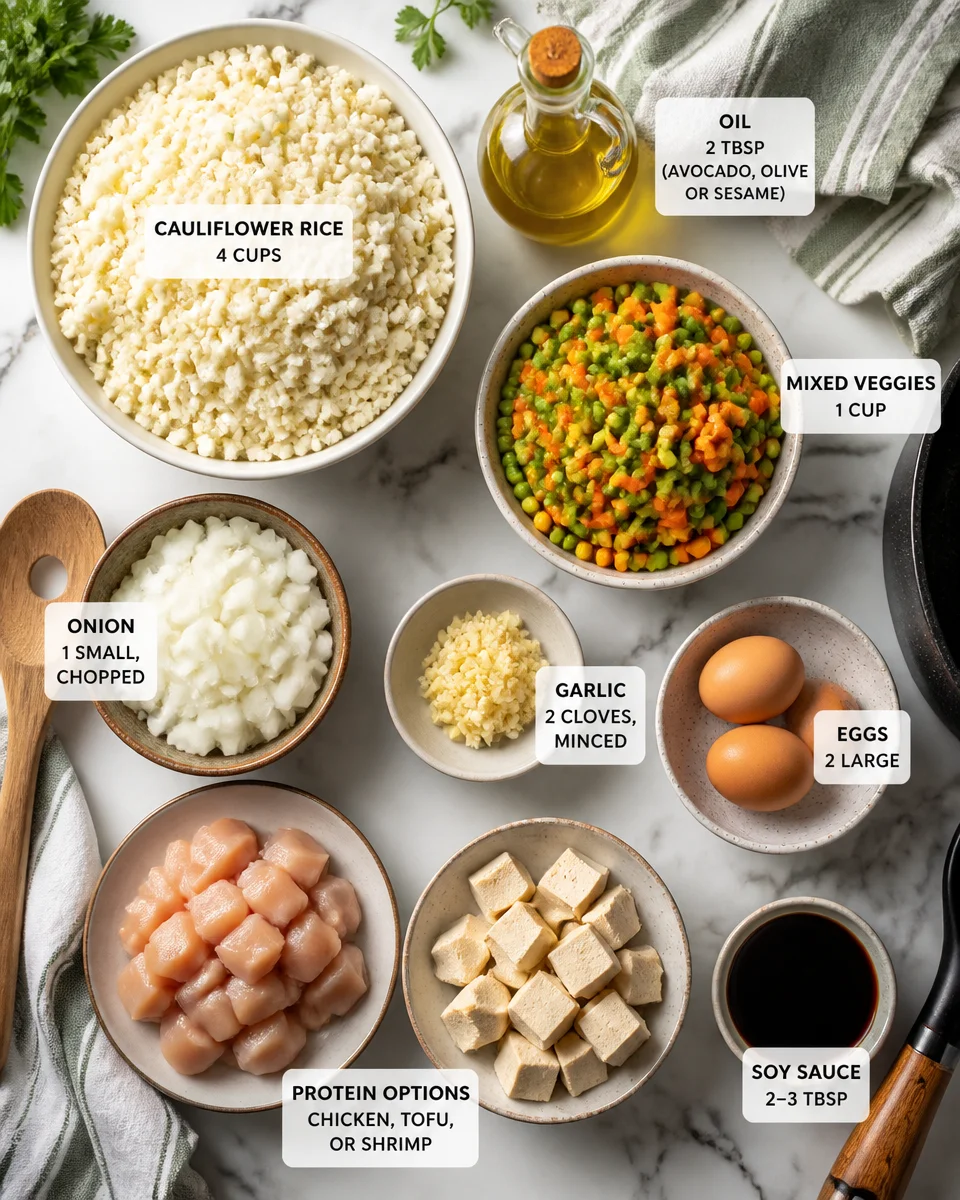 Cauliflower Rice Stir Fry