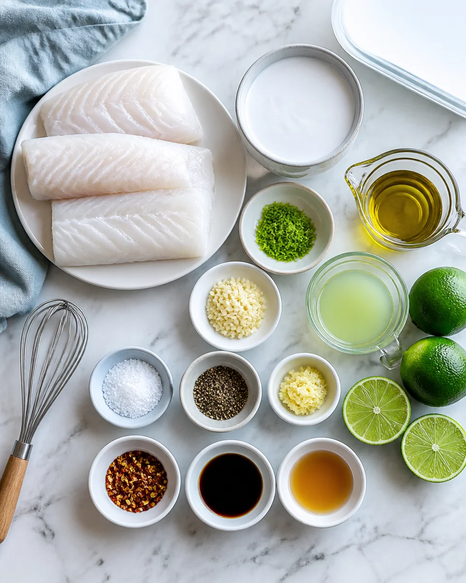 Coconut Lime Baked Cod