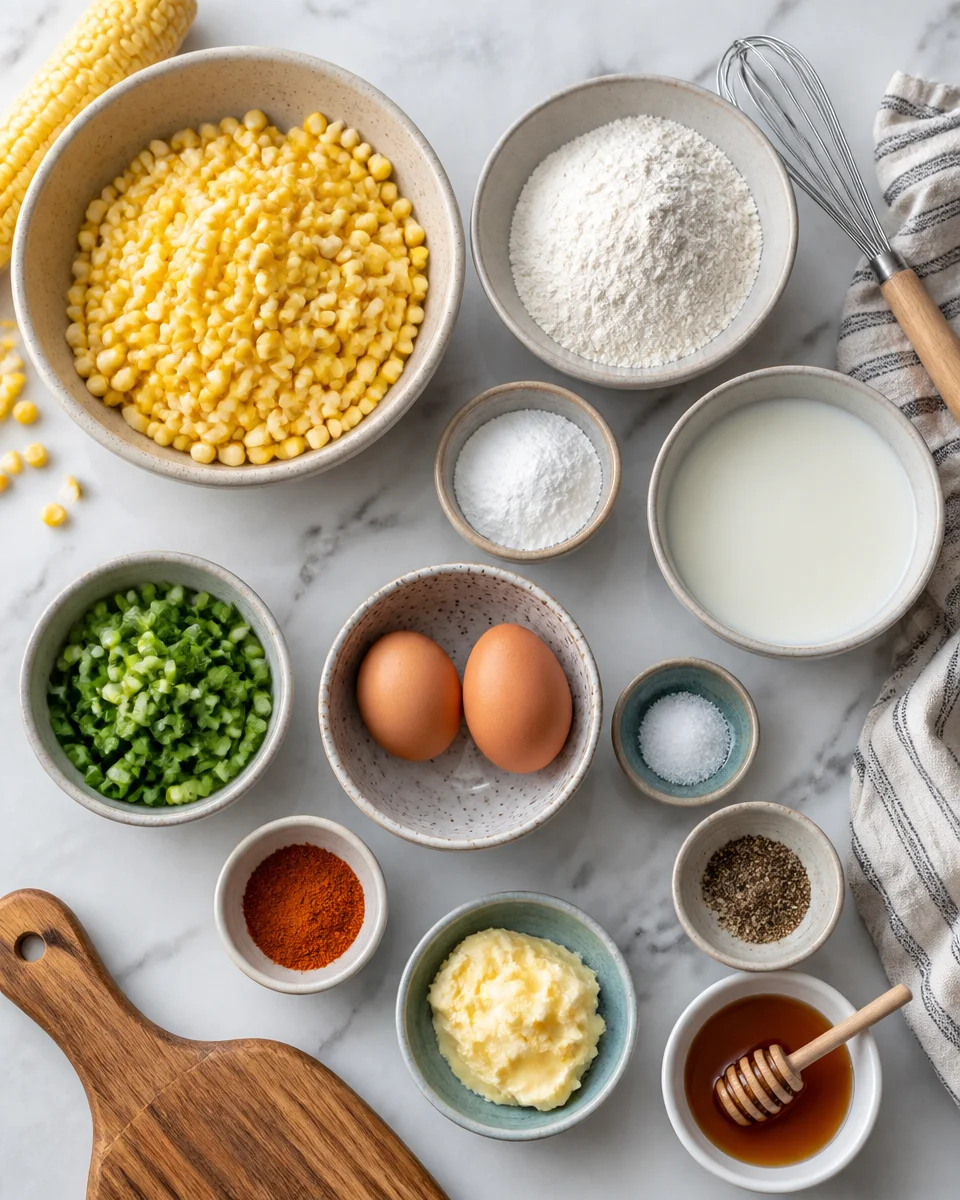 Corn Fritters with Honey Butter