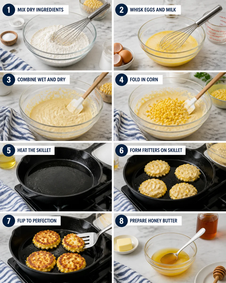 Corn Fritters with Honey Butter