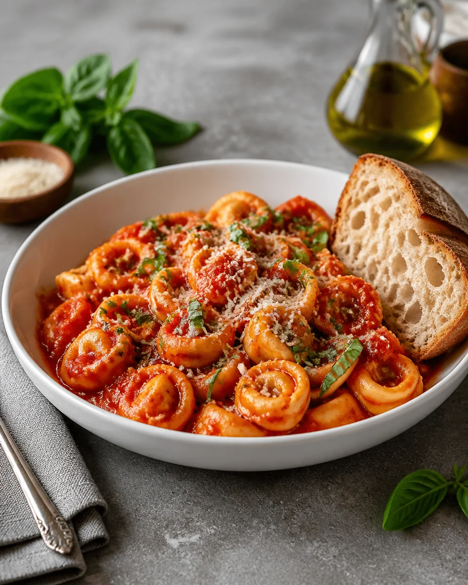 Creamy Tomato Tortellini Soup