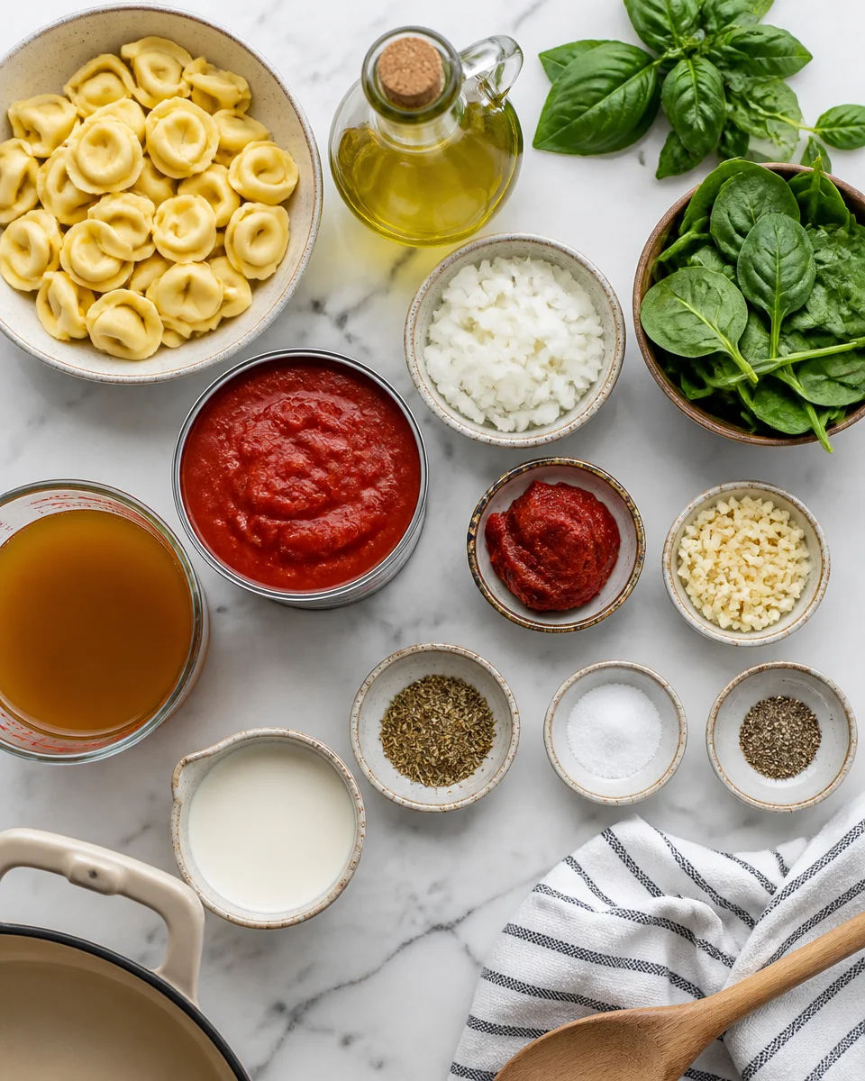 Creamy Tomato Tortellini Soup