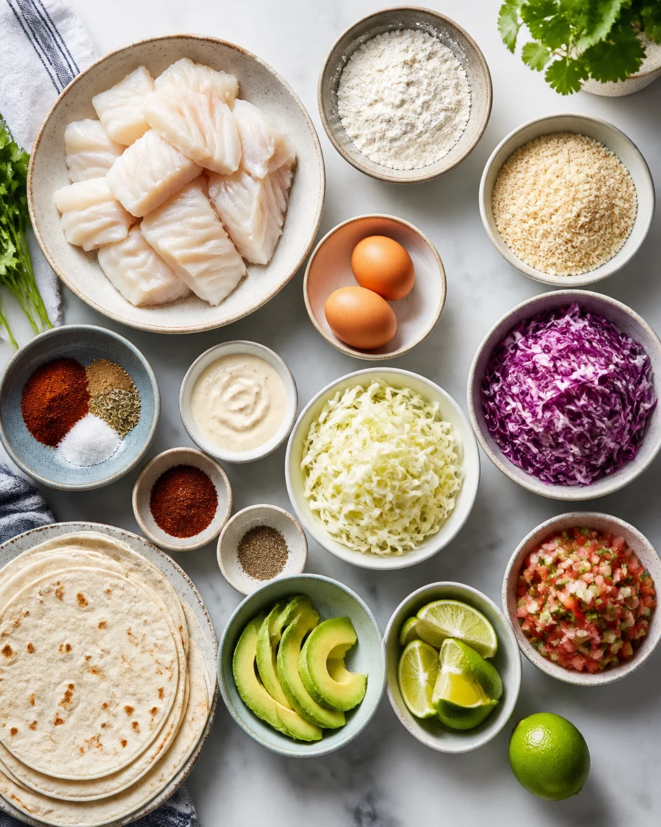 Crispy Baja Fish Tacos
