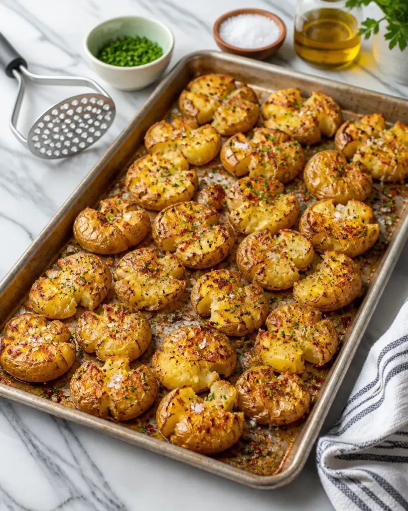 Easy Crispy Smashed Potatoes