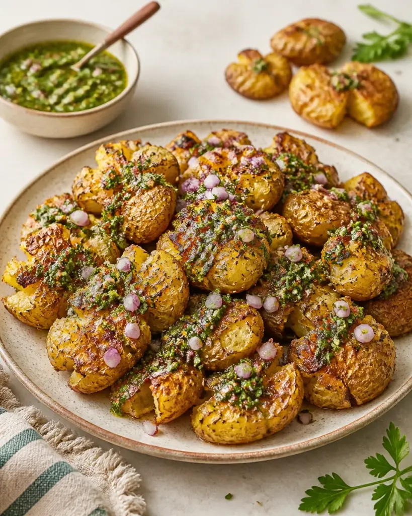 Easy Crispy Smashed Potatoes