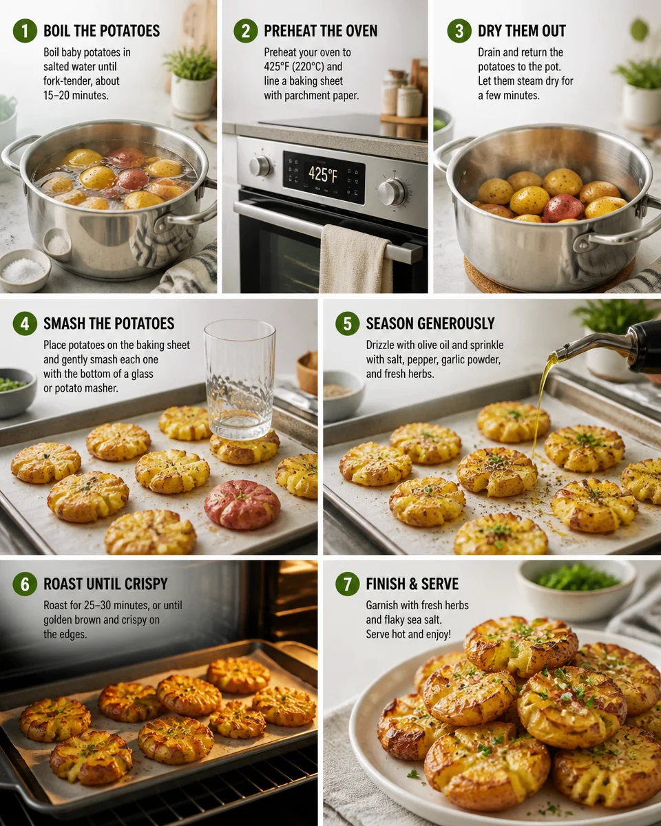 Crispy Smashed Potatoes