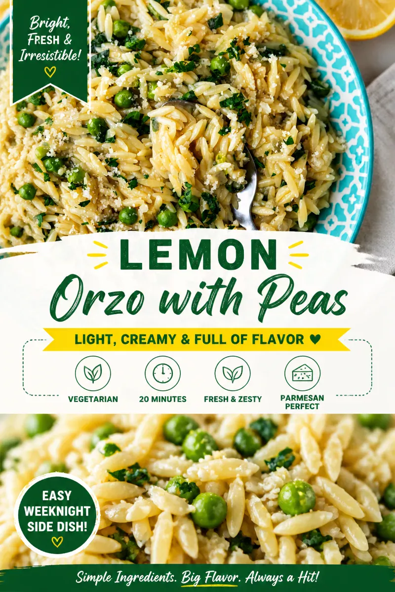 Greek Lemon Orzo with Spinach