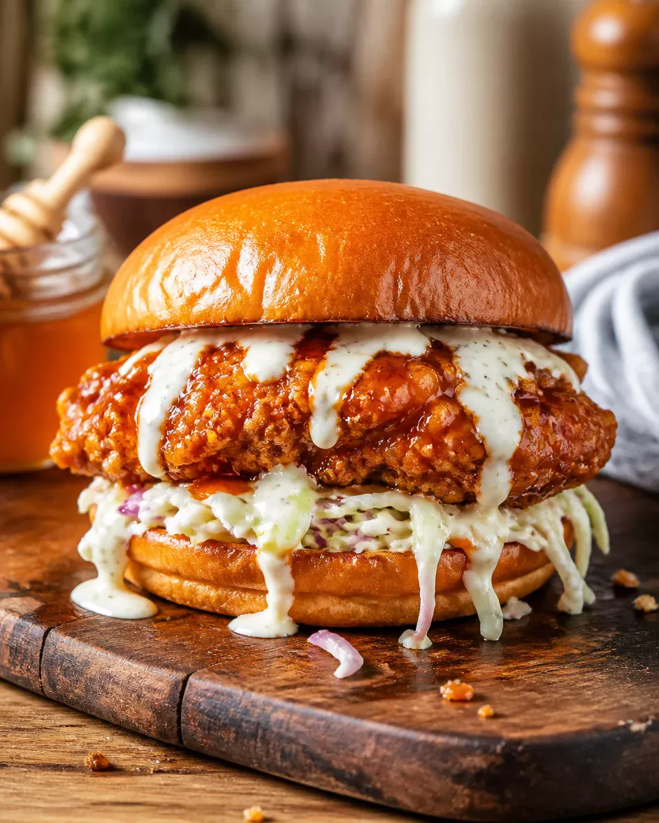 Hot Honey Fried Chicken Sandwich