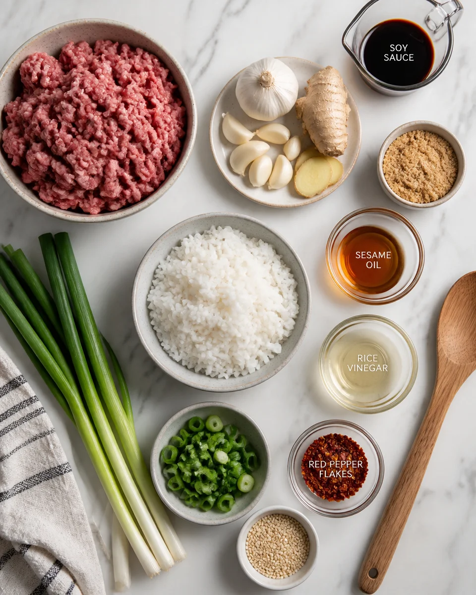Korean Ground Beef Bowl