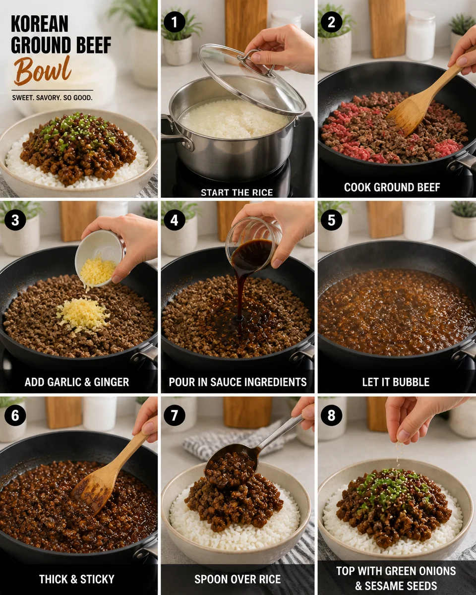 Korean Ground Beef Bowl
