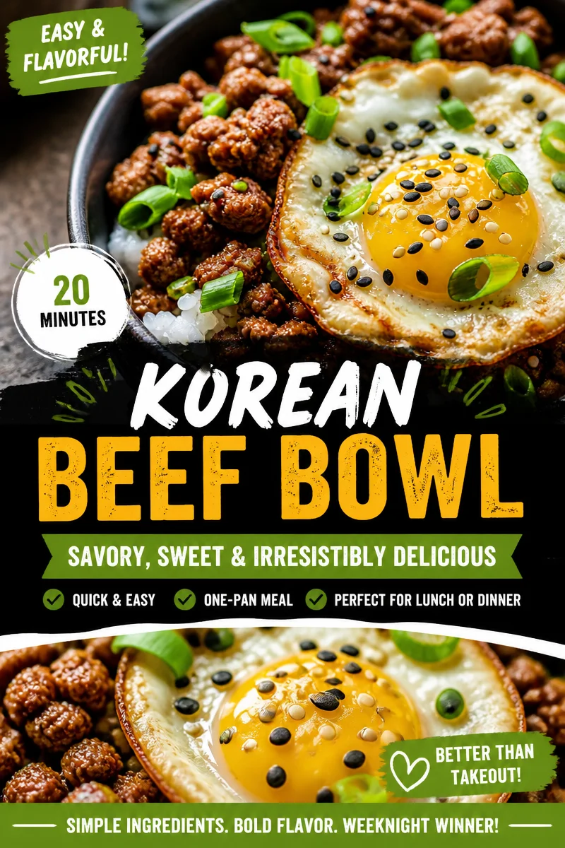 Korean Ground Beef Bowl