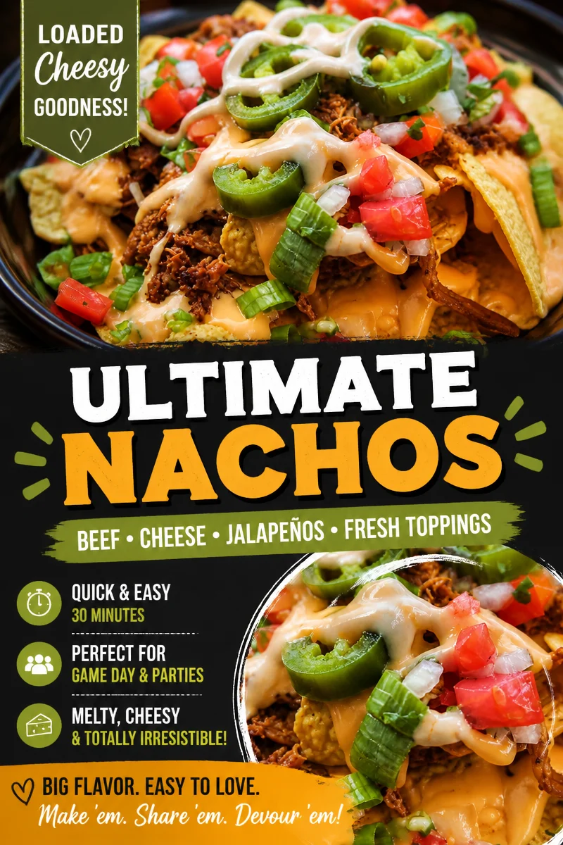 Loaded Nachos with Homemade Cheese Sauce