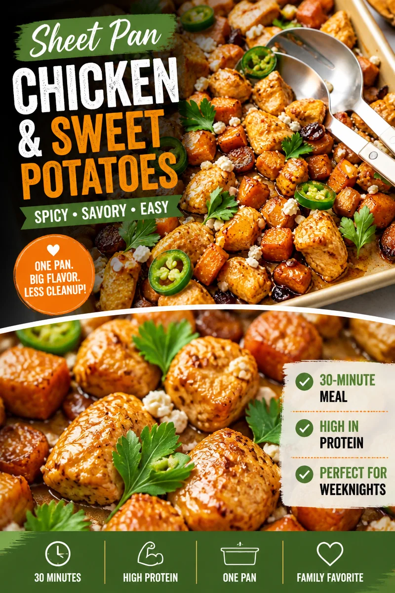 Sheet Pan Hot Honey Chicken