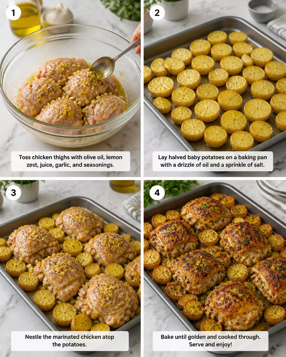 Sheet Pan Lemon Herb Chicken Thighs