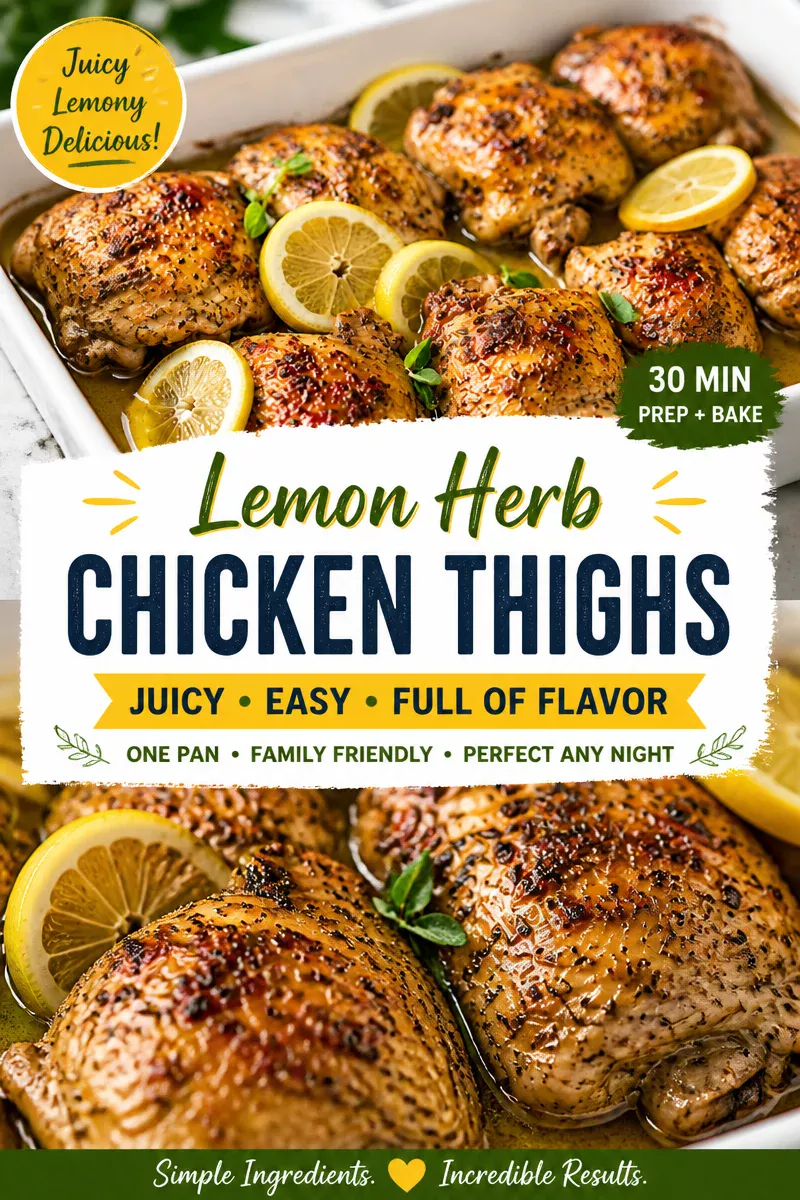 Sheet Pan Lemon Herb Chicken Thighs