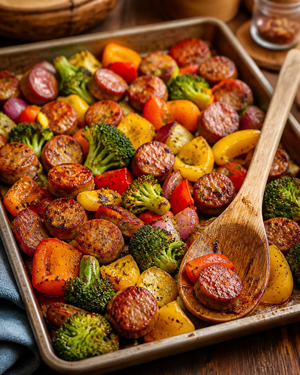 Sheet Pan Sausage and Vegetables
