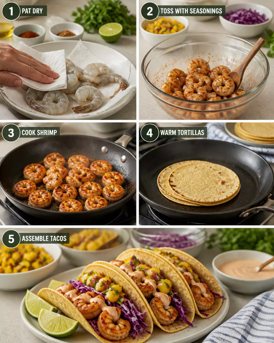 Shrimp Tacos with Mango Salsa