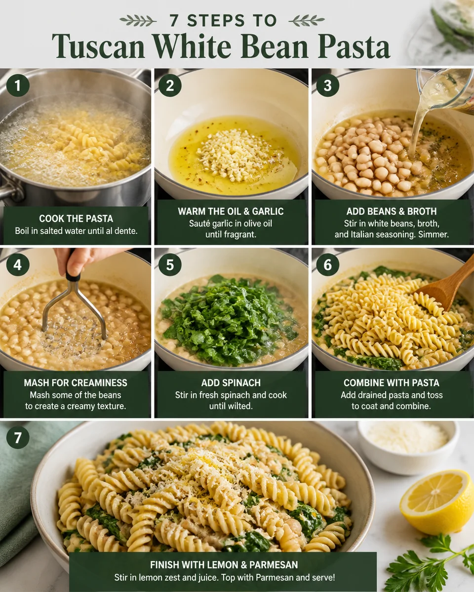 Tuscan White Bean Pasta