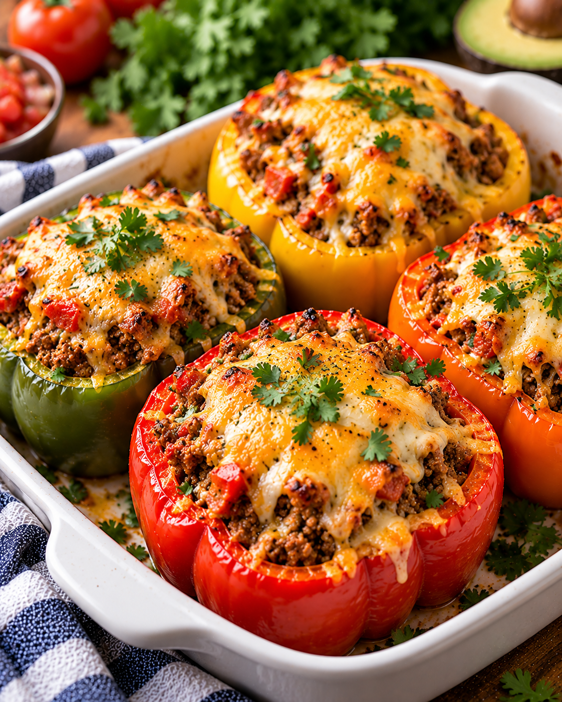 Keto Mexican Stuffed Peppers