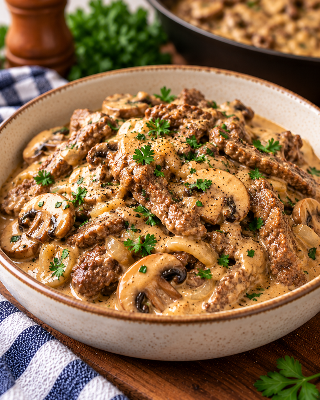 Keto Beef Stroganoff (Creamy Low-Carb Dinner)