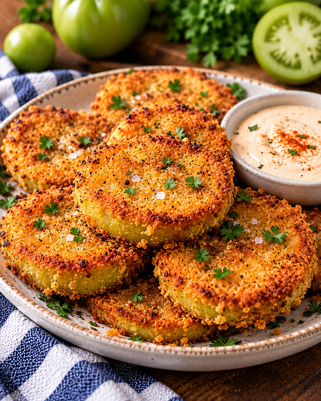 Crispy Southern Fried Green Tomatoes
