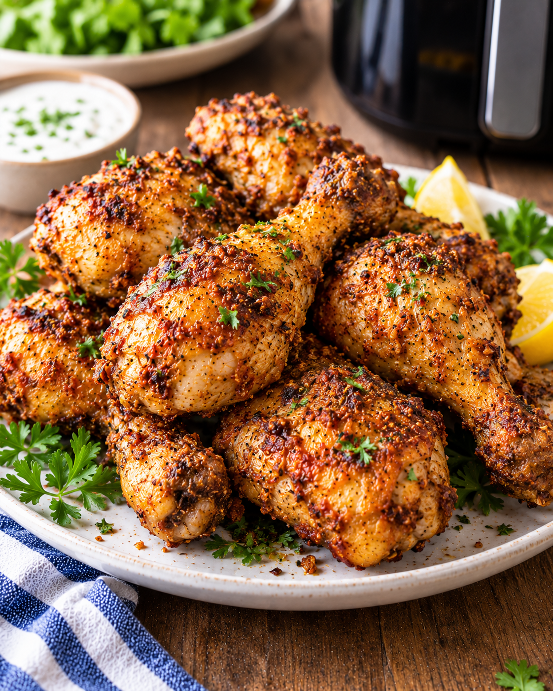 Irresistibly Crispy Air Fryer Drumsticks