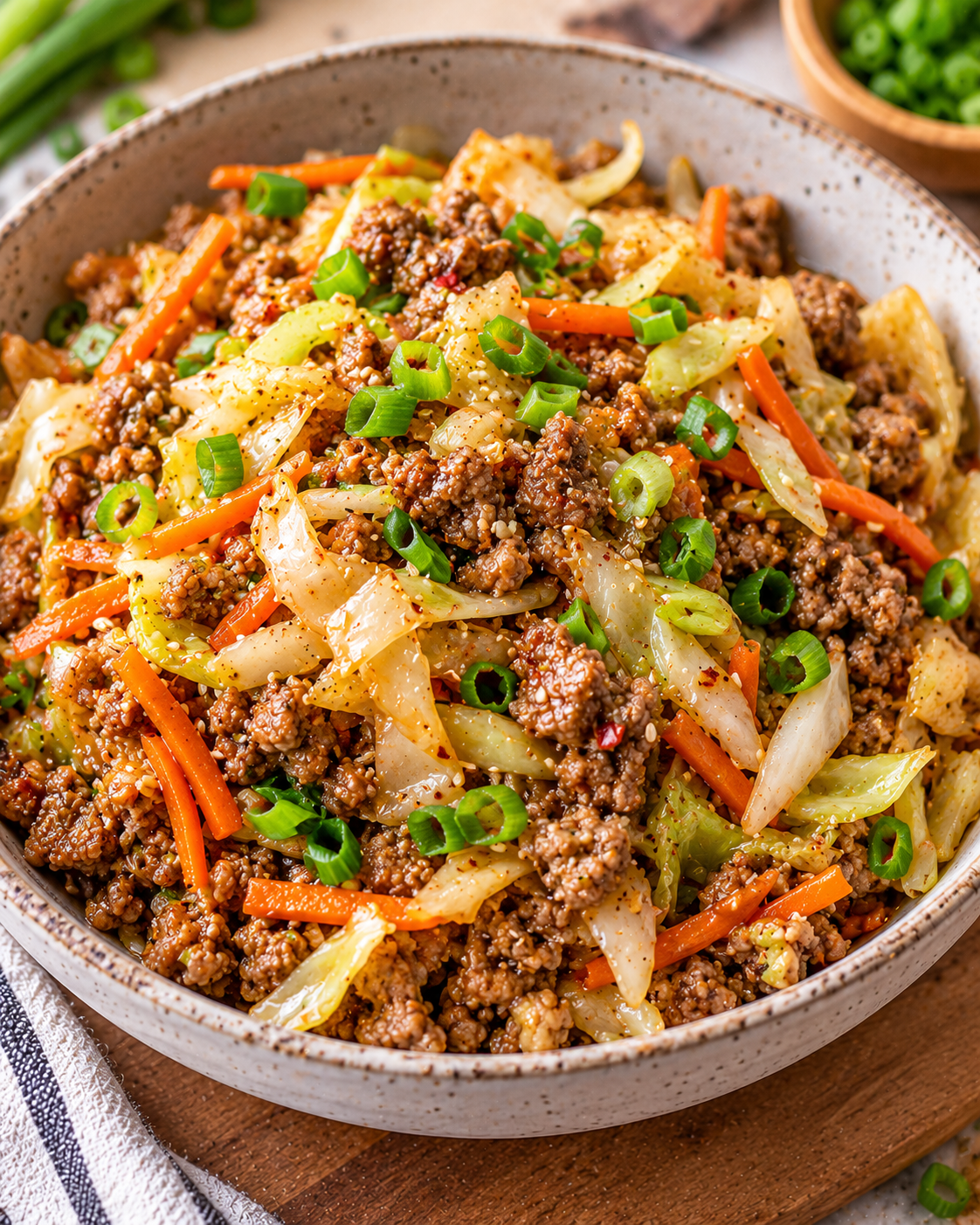 Keto Egg Roll in a Bowl (Easy Low-Carb Dinner)