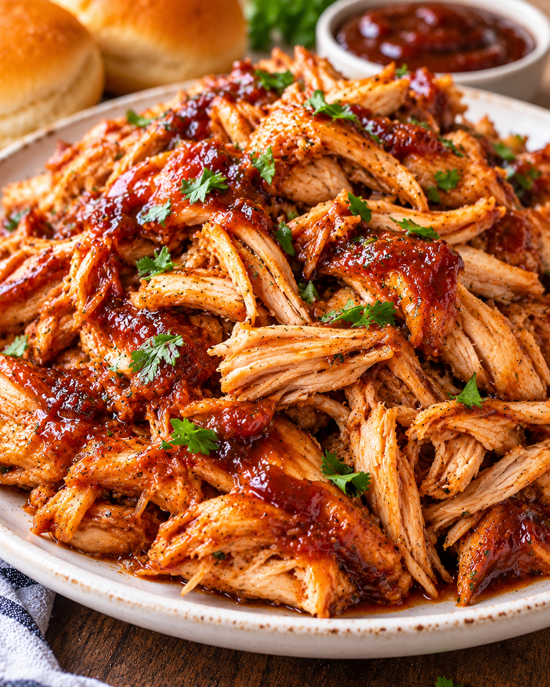 Instant Pot BBQ Pulled Chicken (Easy & Juicy)