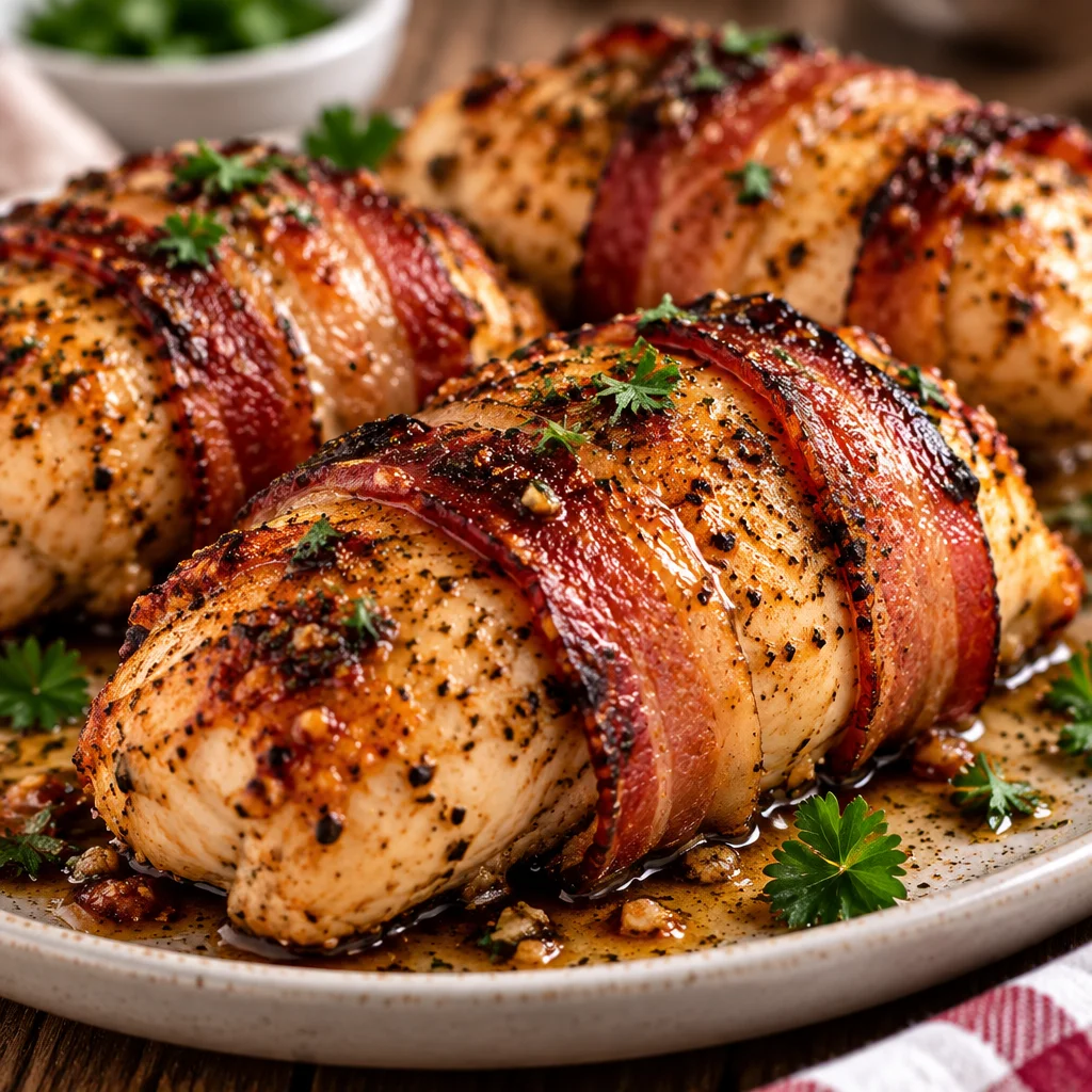 Bacon Wrapped Chicken (Juicy Oven-Baked Recipe)